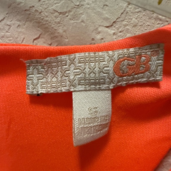 Gianni Bini Elegant Orange Sleeveless Dress Size S - Picture 3 of 7